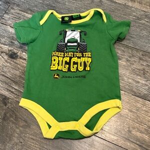John Deere Green and Gray Infant Bodysuit onesie 6/9 months